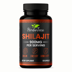 Shilajit 900mg HERBOTECA - 3 capsules pour vitalité et énergie