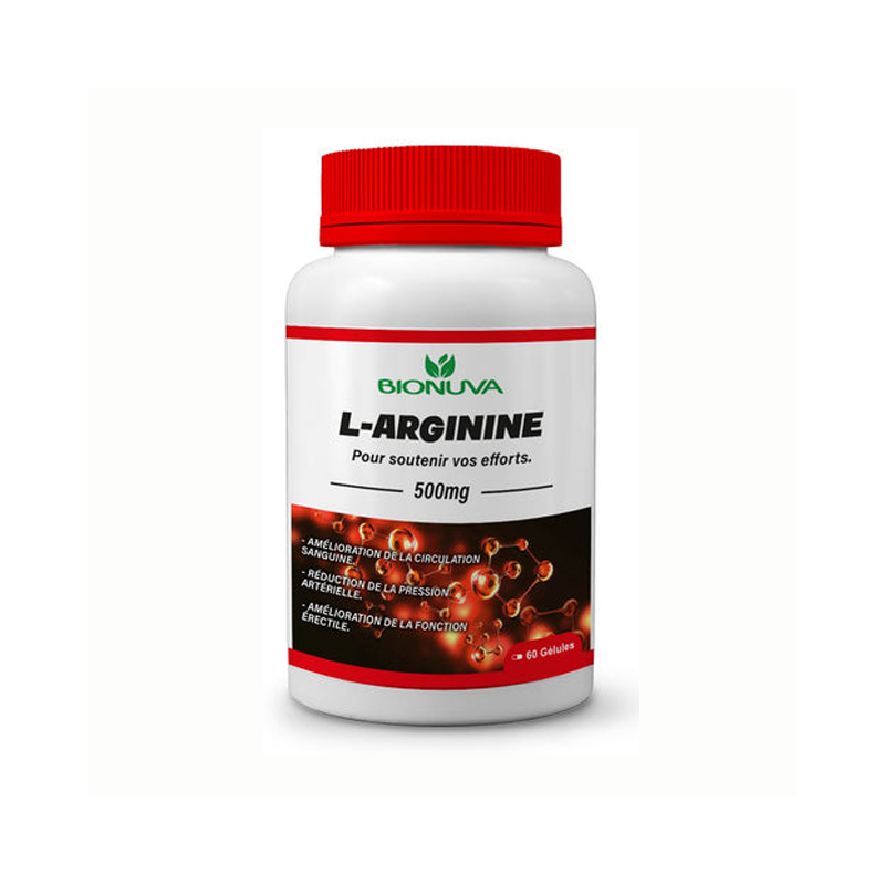 BIONUVA L-ARGININE – 500 mg – 60 Gélules