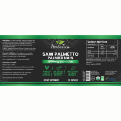 HERBOTECA SAW PALMETTO – PALMIER NAIN 800 MG