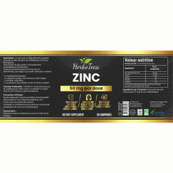 Zinc HerboTeca 50 mg – 90 comprimés
