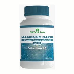 Magnésium Marin + Vitamine B6 – 30 comprimés – 300 mg disponible chez nutrisport.ma
