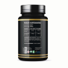 Flacon d’Elite Mag Glycinate Premium Edition HerboTeca, vue arrière avec tableau de valeurs nutritionnelles