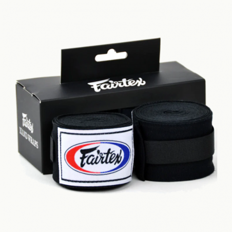 BANDAGE DE BOXE FAIRTEX NOIR 4.5M disponible chez nutrisport.ma
