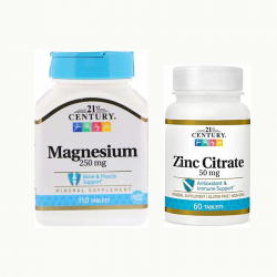 PACK RELAX ET IMMUNITÉ MAGNESIUM + ZINC 21 century disponible chez nutrisport Maroc