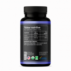 Magnésium glycinate 300mg Biopharma Performances - 2 capsules pour soutien optimal