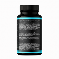 Omega 3 1000mg Biopharma Performances - 120 EPA & 180 DHA pour santé cardiovasculaire et cognitive
